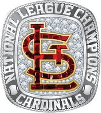 April 12, 2014 Chicago Cubs vs. St. Louis Cardinals - Replica 2013 National League Champions ...