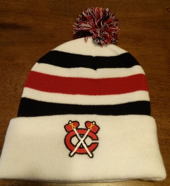 blackhawks winter hat