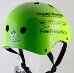 BMX helmet - Vermont Lake Monsters - Oakland Athletics