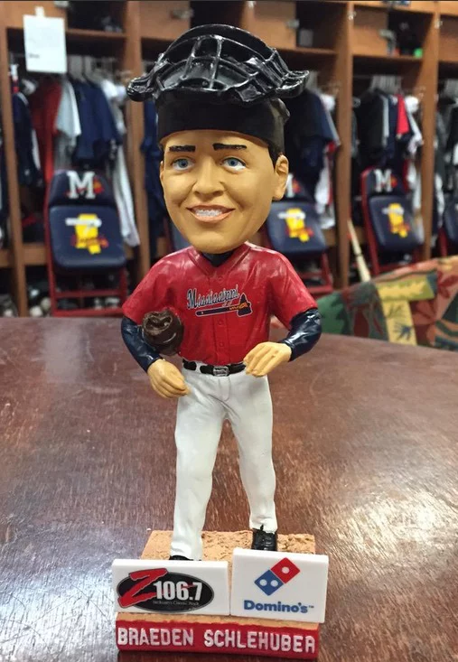 Braeden Schlehuber Bobblehead - Mississippi Braves - Atlanta Braves (2)