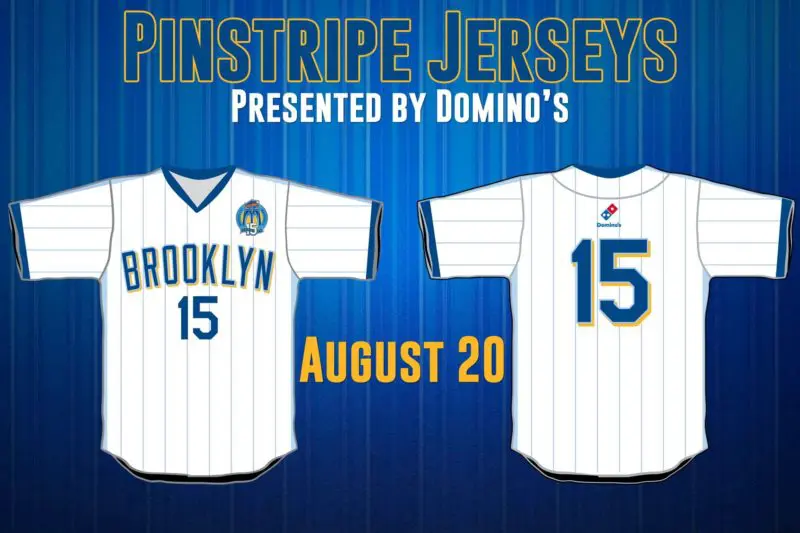 Dominos Jersey - Brooklyn Cyclones - Mets