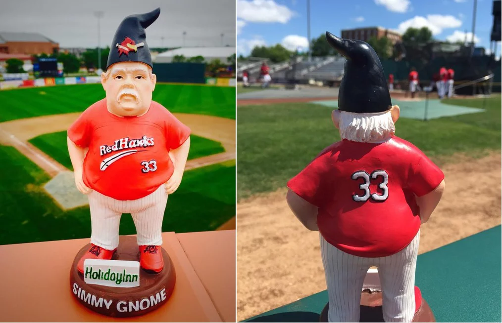 Doug Simunic Lawn Gnome - Fargo-Moorehead Redhawks - Atlantic Association of Independent Baseball
