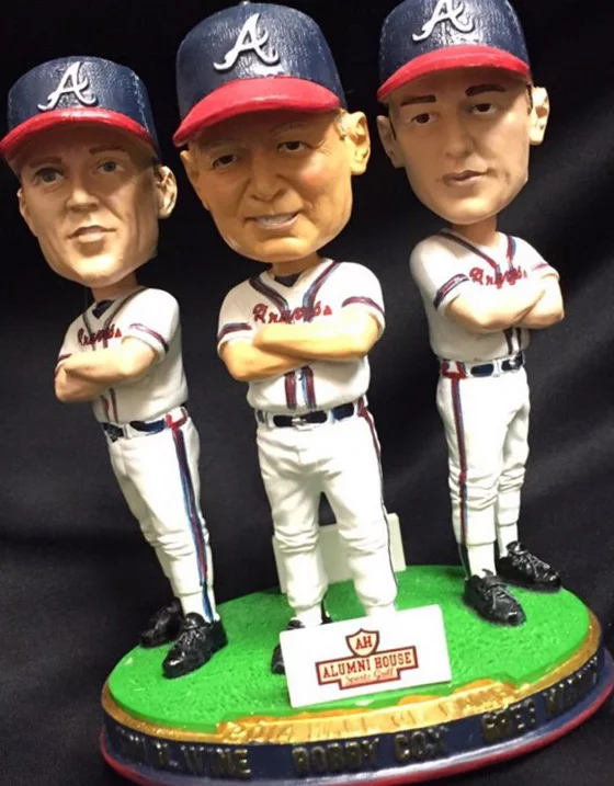 Glavine, Cox, Maddux triple bobblehead HOF - Mississippi Braves - Atlanta Braves