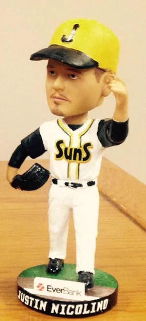Justin Nicolino Bobblehead - Jacksonville Suns - Florida Marlins