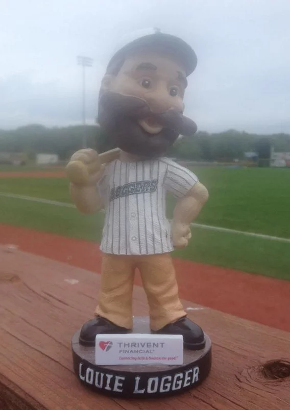 Louie Logger Bobblehead - La Crosse Loggers - Northwoods League