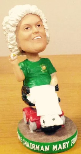 Mary Frances Bragan Bobble-Arm Bobblehead - Jacksonville Suns - Miami Marlins