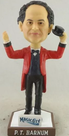 P.T Barnum Bobblehead - Bridgeport Bluefish - Atlantic Professional Baseball