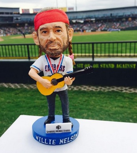 Willie Nelson Bobblehead - Red Rock Express - Texas Rangers