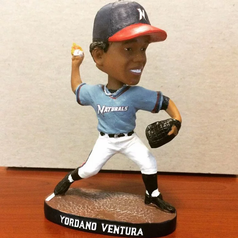 Yordano Ventura Bobblehead - Northwest Arkansas Naturals - Kansas City Royals