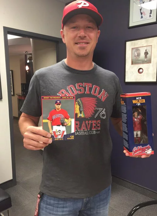 ace walker bobblehead - winnipegg goldeyes - american association of independent baseball