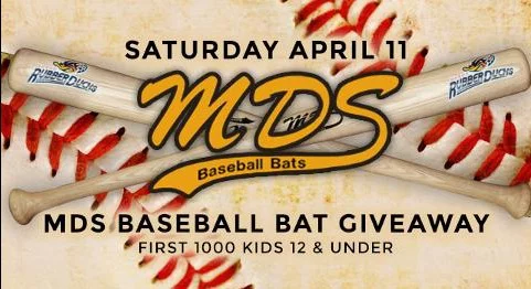 akron rubber ducks youth bat - Indians - april 10, 2015