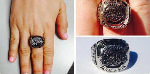 ashville tourists replica ring - los angeles angels - april 18, 2015
