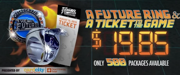 back to the future ring - fresno grizzlies - houston astros