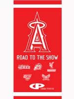 beach towel - inland empire 66ers - los angeles angels