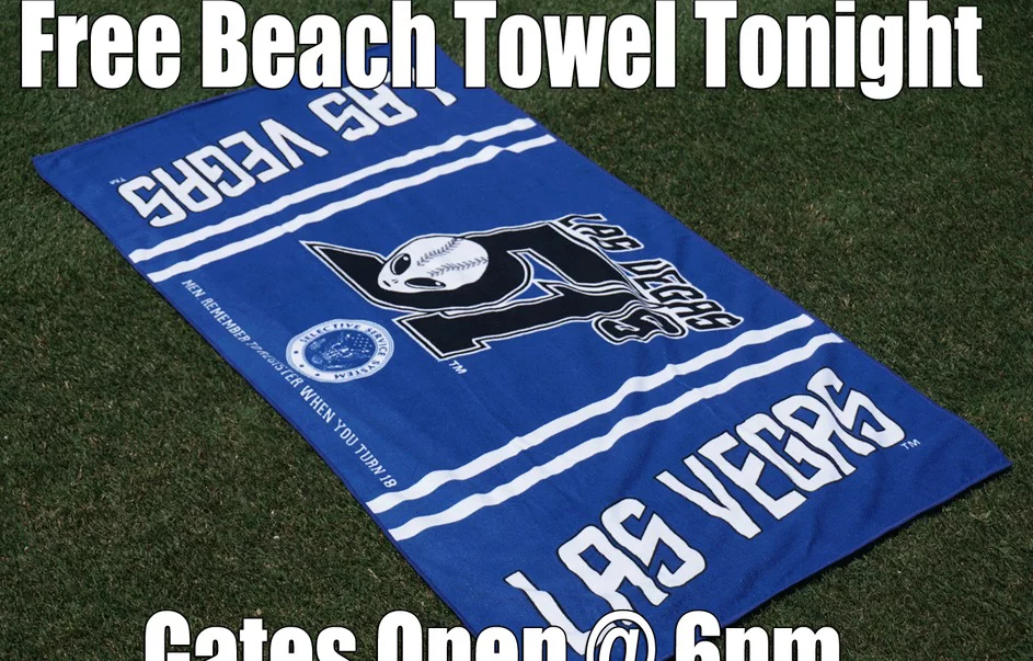 beach towel - las vegas 51s - new york mets