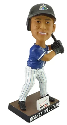 bernie williams bobblehead - trenton thunder - new york yankees