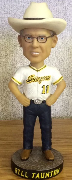 bill tauton bobblehead - wilmar stingers - northwoods league