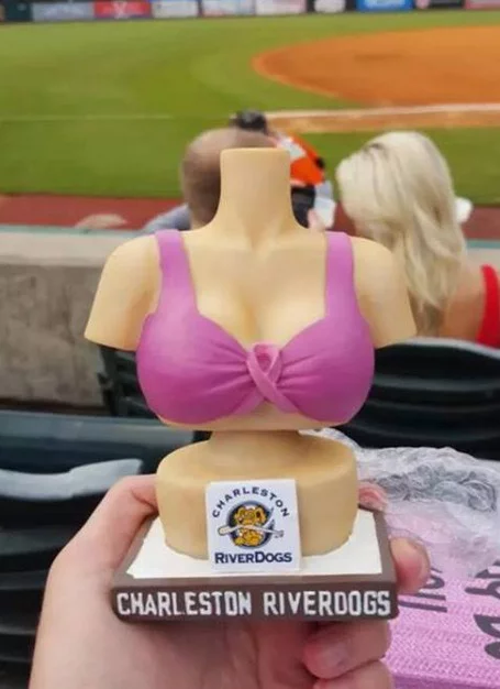 bobble-boobs - charleston riverdogs - new york yankees