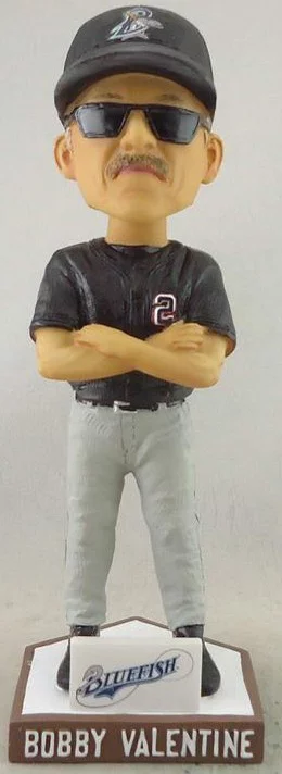 bobby valentine bobblehead - bridgeport bluefish - atlantic professional baseball league