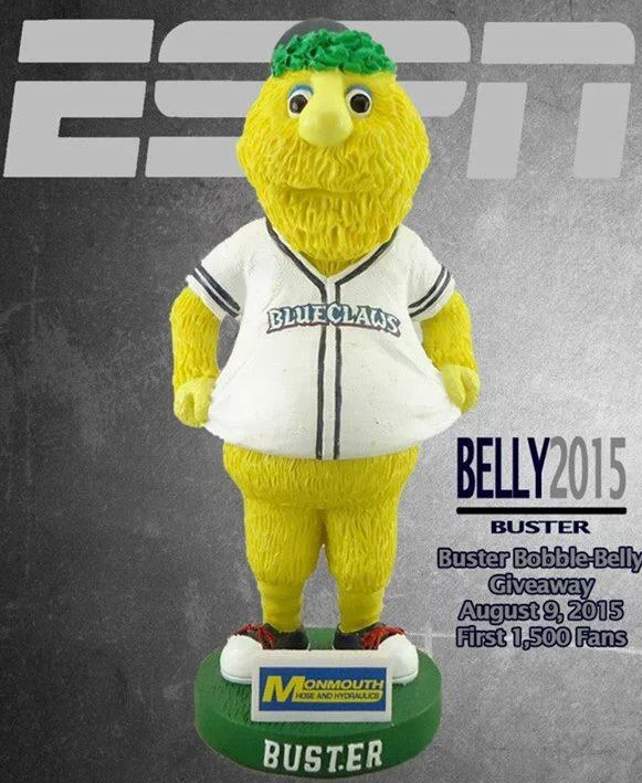 buster belly bobblehead - lakewood blueclaws - philadelphia phillies