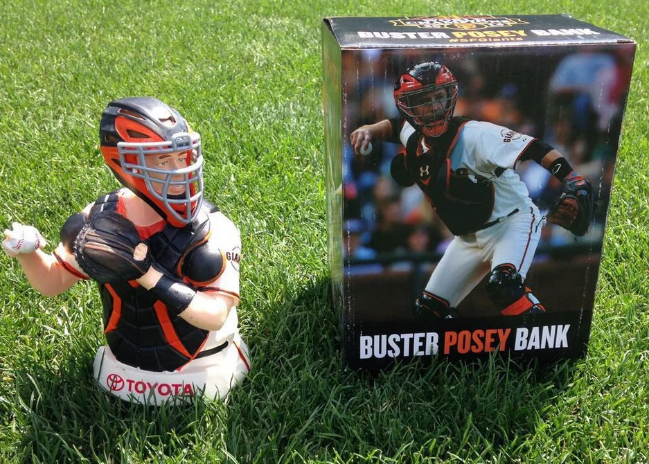 buster posey bank - san jose giants - san francisco giants