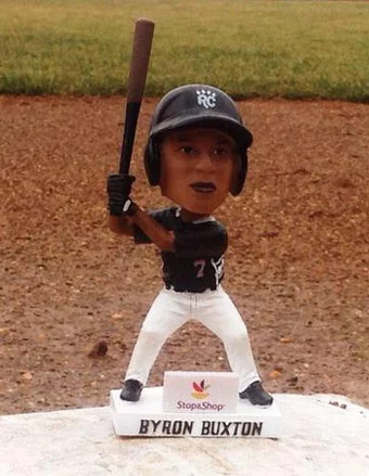 byron buxton bobblehead - new britain rock cats rockies - april 19, 2015