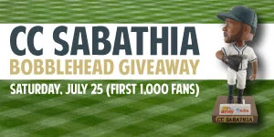 c.c sabathia bobblehead - mahoning valley scrappers - cleveland indians