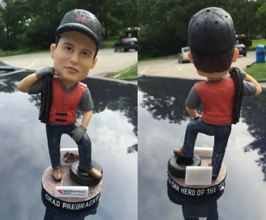 chad pregracke bobblehead - quad city river bandits - houston astros (2)