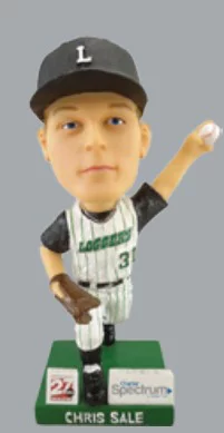 chris sale bobblehead - madison mallards - northwoods league