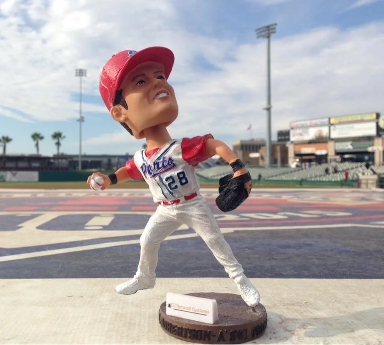 daniel robertson bobblehead - stockton ports - oakland athletics (2)