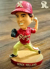 derek holland bobblehead - frisco roughriders - texas rangers