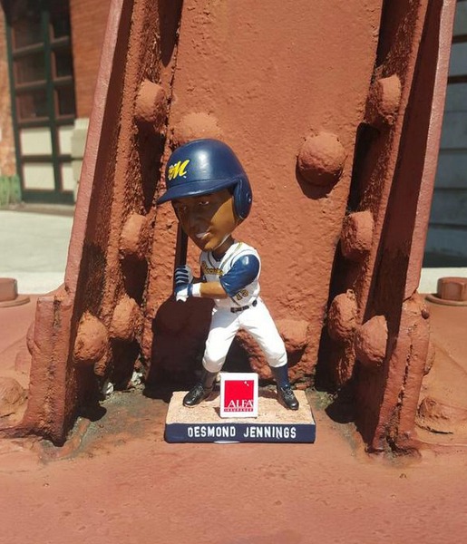 desmond jennings bobblehead - memphis biscuits - tampa bay rays