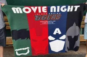 fleece blanket - inland empire 66ers - los angeles angels