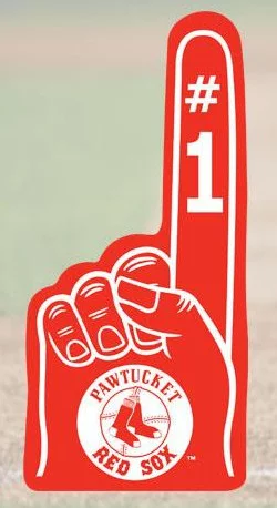 foam finger - pawtucket red sox - boston red sox