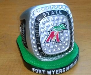 fort myers replica ring - twins