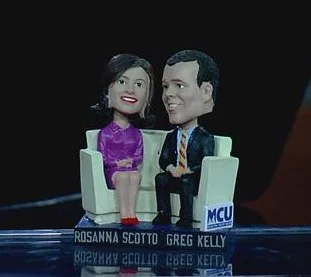 gregg kelly and rosanna scotto bobblehead - brooklyn cyclones - new york mets