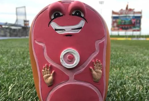hambone piggy bank - lehigh valley ironpigs - philadelphia phillies