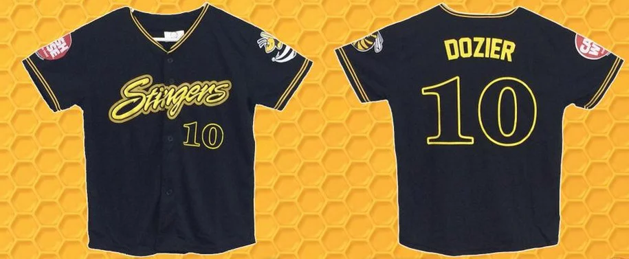 hunter dozier kids replica jersey - willmar stingers - northwoods league
