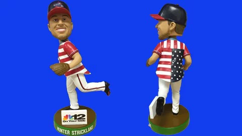 hunter strickland bobblehead - richmond flying squirrels - san francisco giants