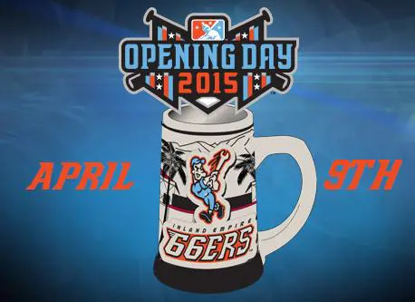 inland empire 66ers beer stein - la angels