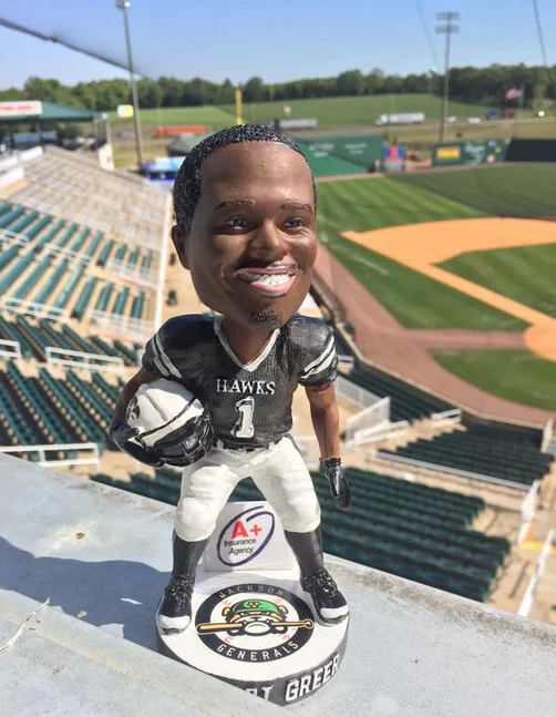 jabari greer bobblehead - jacksonville generals - seattle mariners