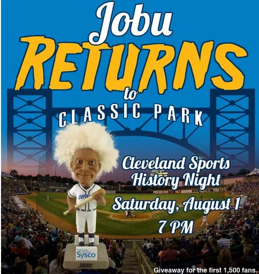 jobu bobblehead - lake county captains - cleveland indians