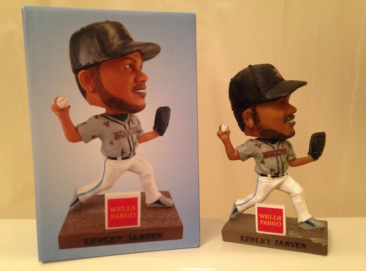 kenley jansen bobblehead - inland empire 66ers - los angeles angels (2)