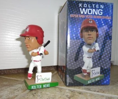 kolton wong 2012 fan vote mini bobblehead - springfield cardinals - st louis cardinals