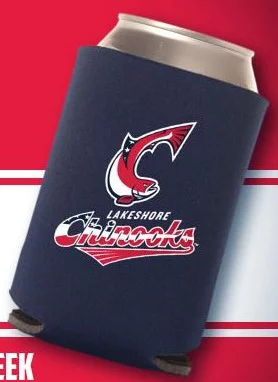 koozie - lakeshore chinooks - northwoods league