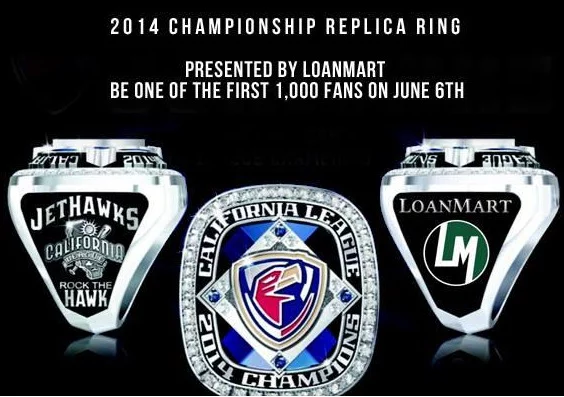 lancaster jethawks replica rings - astros - june 6, 2015