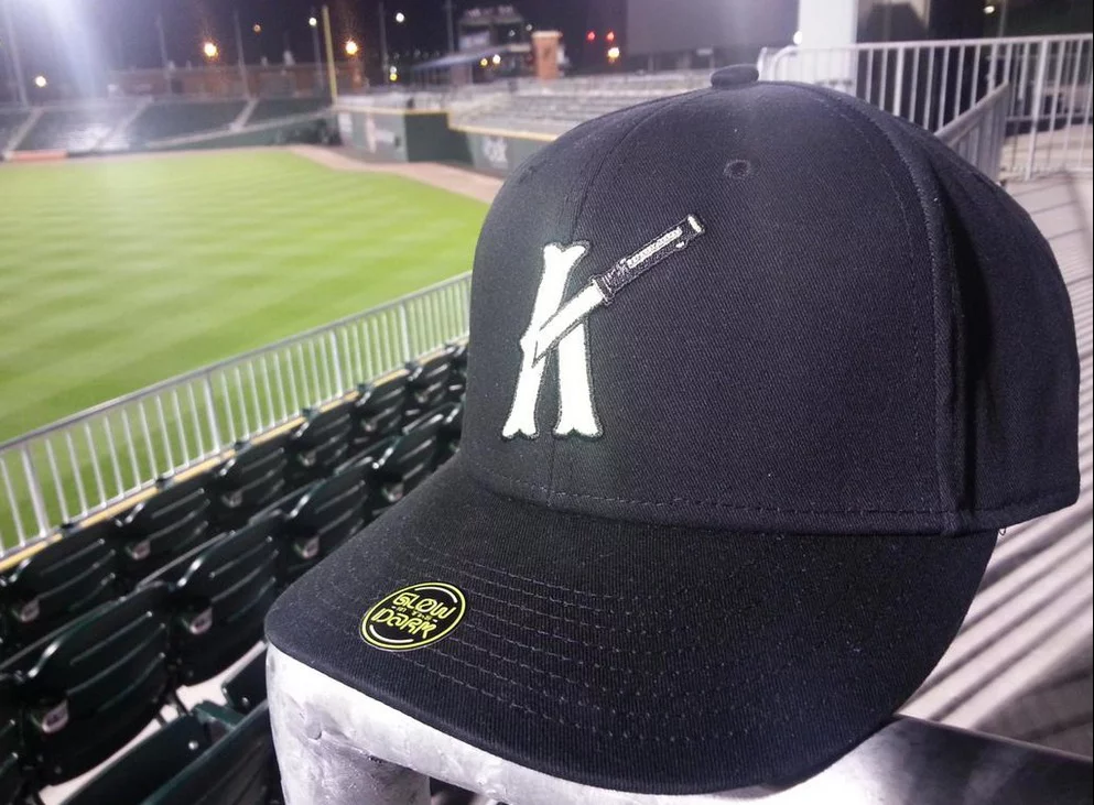 light saber hat - charlette knights - white sox