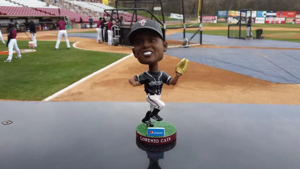 lorenzo cain bobblehead - timber rattlers