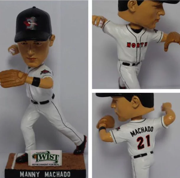 manny machado bobblehead - delmarva shorebirds - baltimore orioles