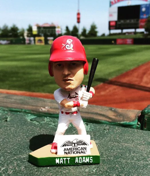 matt adams fan vote 2011 mini bobblehead - springfield cardinals - st louis cardinals